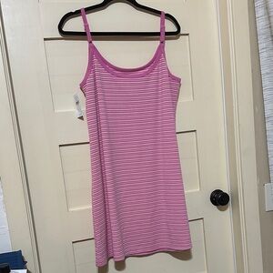 American Eagle Pink and Yellow Striped Dress